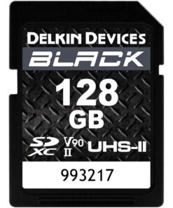 Delkin Devices Black 128GB UHS-II SDXC Memory Card (300MB/s)