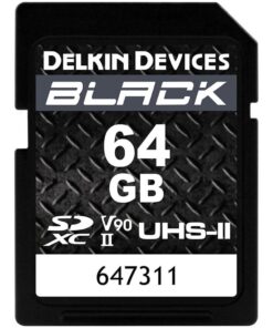 Delkin Devices Black 64GB UHS-II SDXC Memory Card (300MB/s)