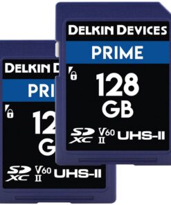 Delkin Devices Prime 128GB UHS-II SDXC Memory Card 280MB/s (TWIN PACK)