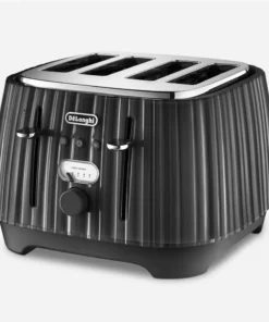 De'longhi Ballerina 4 Slice Toaster: Black , 4003.BK