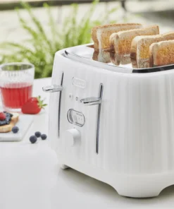 De'longhi Ballerina Toaster Opaline White : 4 Slice Toaster , CTD4003.W