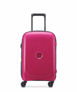 Delsey Belmont Plus 55cm Cabin Trolley Hard Case TSA Lock 4D Wheels - Bright Pink