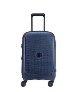 Delsey Belmont Plus 55cm Cabin Trolley Hard Case TSA Lock 4D Wheels - Navy