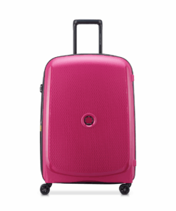 Delsey Belmont Plus 71cm Check-In Trolley Hard Case TSA Lock 4D Wheels - Bright Pink