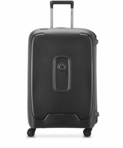 Delsey - Moncey 4-Wheel Trolley Case Cabin Hard Luggage with TSA Lock - 55cm - Black