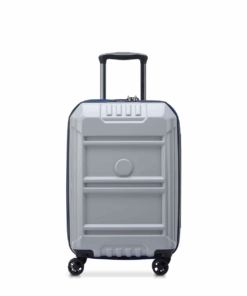 Delsey Rempart 55cm Cabin Trolley Case 4D Wheels Security Zip - Light Grey