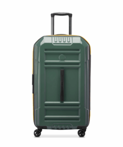 Delsey Rempart 73cm Trunk Luggage 4D Wheels Security Zip - Green