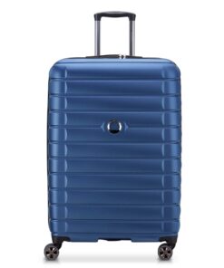 Delsey Shadow 5.0 70cm 4 Wheel Trolley Case Hard Luggage With Tsa Lock - Blue