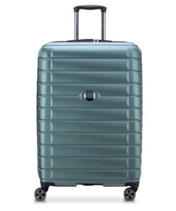 Delsey Shadow 5.0 82cm 4 Wheel Trolley Case Hard Luggage with TSA Lock - Green