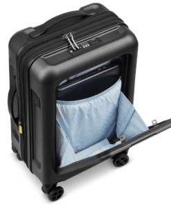 Delsey Turenne 2.0 55cm Cabin Business Hard Case TSA Lock 4D Wheel - Black