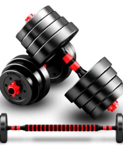 Detachable Multi-Purpose Dumbbell Weight Set - Black