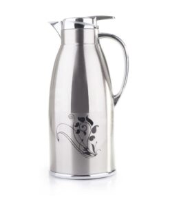 DH - Coffee Pot Thermos Tea Maker Turkish Handle Vacuum Flask - 1.9L - Silver