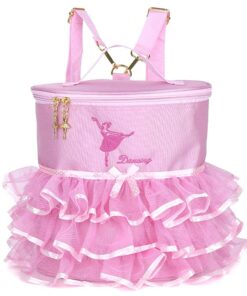 DHAO - Girl Kids Ballet Dance Backpack Tutu Lace Dress Shortage Bag