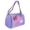 DHAO-Girl Kids Dance Ballet Swim Bag Backpack Embroidered Tote - Purple
