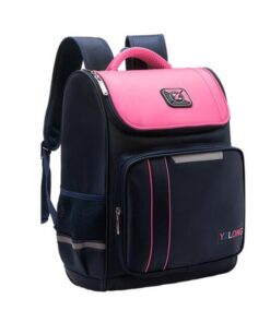 DHAO-Primary Junior School Bag Bookbag Backpack Shoulder Bag For Kids - Pink