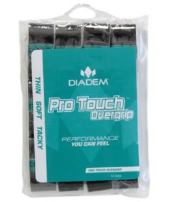 Diadem Pro Touch Tennis/Padel/Pickleball Over Grip - 12 grips - Black