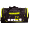Diadora Borsone Duffel Bag - Black and Lime