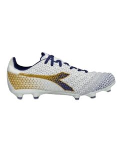 Diadora - Brasil Elite GR LT Soccer boots - White/Mazarine Blue/Gold - UK 8