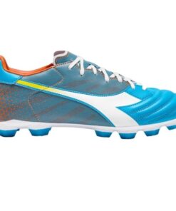 Diadora - Brasil Elite Veloce GR LPU Soccer Boots - Blue Fluo/White/Orange - UK 8