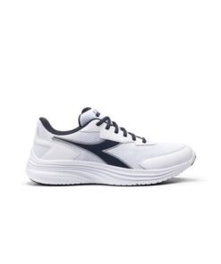 Diadora Eagle 7 Running Performance Shoes - White / Blue - UK 7