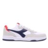 Diadora Raptor Low SL Men's Sneakers - White / Peacoat / High Risk Red - UK 6