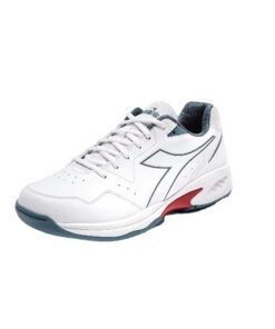 Diadora - Volee 6 Tennis Shoe - White/Ocean View/Salsa - UK 7