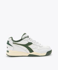 Diadora Winner Men's Sneakers - White & Foliage Green - UK 9