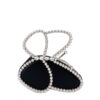 Diamond Butterfly Evening Bag - Black