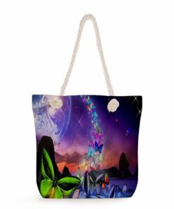 Digital Printed Beach Bag - Butterfly Fantasy