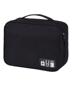 Digital Travel Cable Charger Accessory Bag - 917 - Black - Black