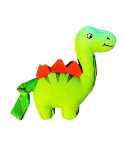 Dinosaur Squeaky Dog Plush Durable Chew Toy Small Interactive Puppies Dogs
