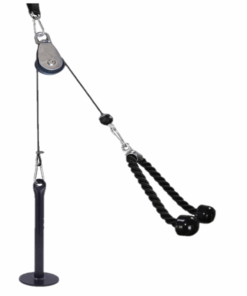 DIY Fitness Cable Pulley System With Loading Pin & Tricep Strap - strap