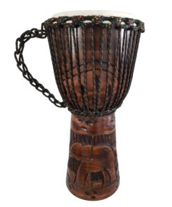 Djembe Hand Drum Deep Carving - Elephant 50cm