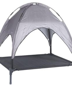 Dog Bed Elevated Outdoor Dog Bed With Canopy Portable Dog Cat Tent Pet Cot