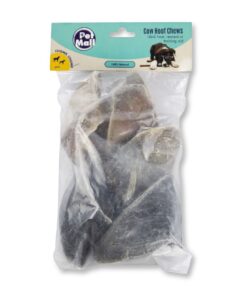 Dog Chew Toy - Cow Hooves - Black - 5 Pack