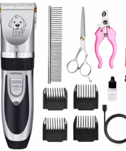 Dog Clipper Set Professional Pet Grooming Kit Low Noise & Rechargeable