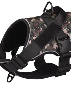 Dog Harness Tactical Dog Vest With Reflective Strip For Medium Large Dog