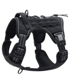 Dog harness vest - Black S - S