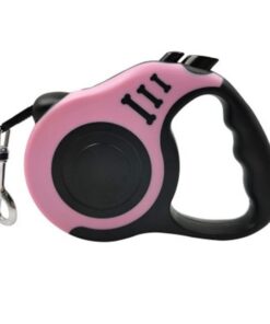 Dog Leash Retractable - 3M - Pink, Black