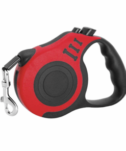 Dog Leash Retractable - 3M - Red, Black