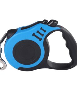 Dog Leash Retractable - 5M - Blue, Black