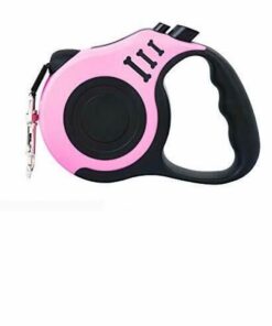 Dog Leash Retractable - 5M - Pink, Black
