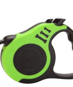 Dog Leash Retractable Green - 5M And Bottle Opener