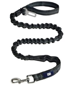 Dog Leash With Seat Belt Clip Stretchable Dog Lead 1.3m