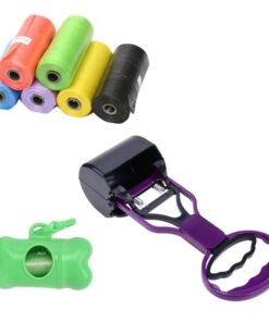 Dog Poop Scoop and 6 Bags with Holder
