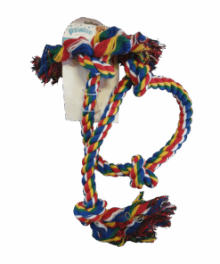 Dog & Puppy Rope Bone Coloured - S