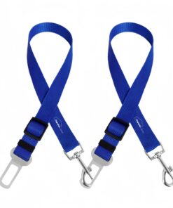 Dog Seat Belt Dog Car Seatbelt Leash Adjustable Pet Seat Belts2PCS - Blue