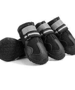 Dog Shoes with Sturdy Non-Slip Soles, Hiking Boots with Reflective Strips - S