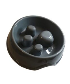 Dog Slow Feeding Bowl (Grey) - Small