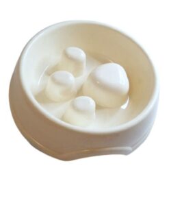 Dog Slow Feeding Bowl(small) - White